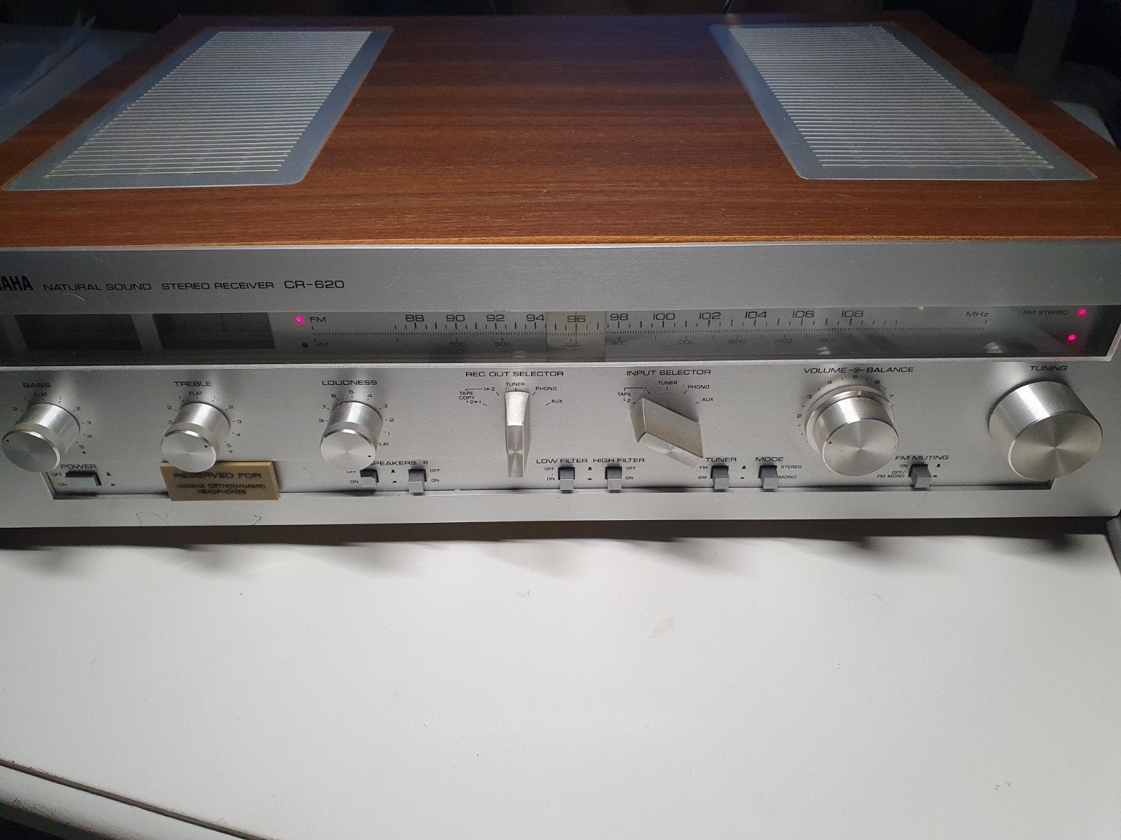 Yamaha Natural Sound Stereo Receiver CR-620, Ophalen, Gebruikt, Yamaha, Minder dan 60 watt
