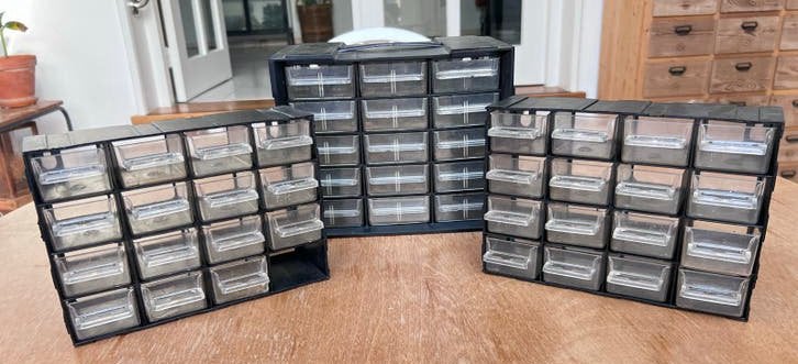 Opbergboxen met lades - 2x klein, 1x groot, Minder dan 35 cm, Minder dan 50 cm, Ophalen of Verzenden, Minder dan 40 cm
