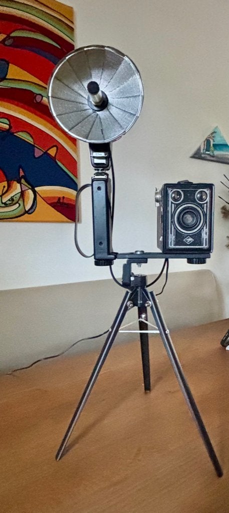 Tafellamp "Box Agfa", Glas, Overige typen, Gebruikt, Vintage