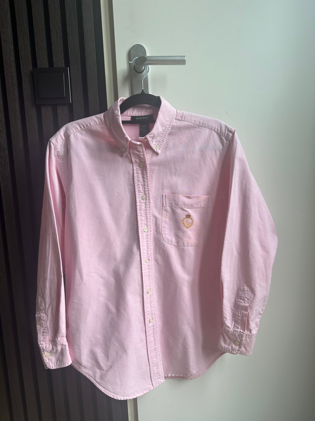 Lauren Ralph Lauren Roze Oxford Overhemd – Maat 4 (S), Ophalen of Verzenden, Zo goed als nieuw, Roze, Halswijdte 38 (S) of kleiner