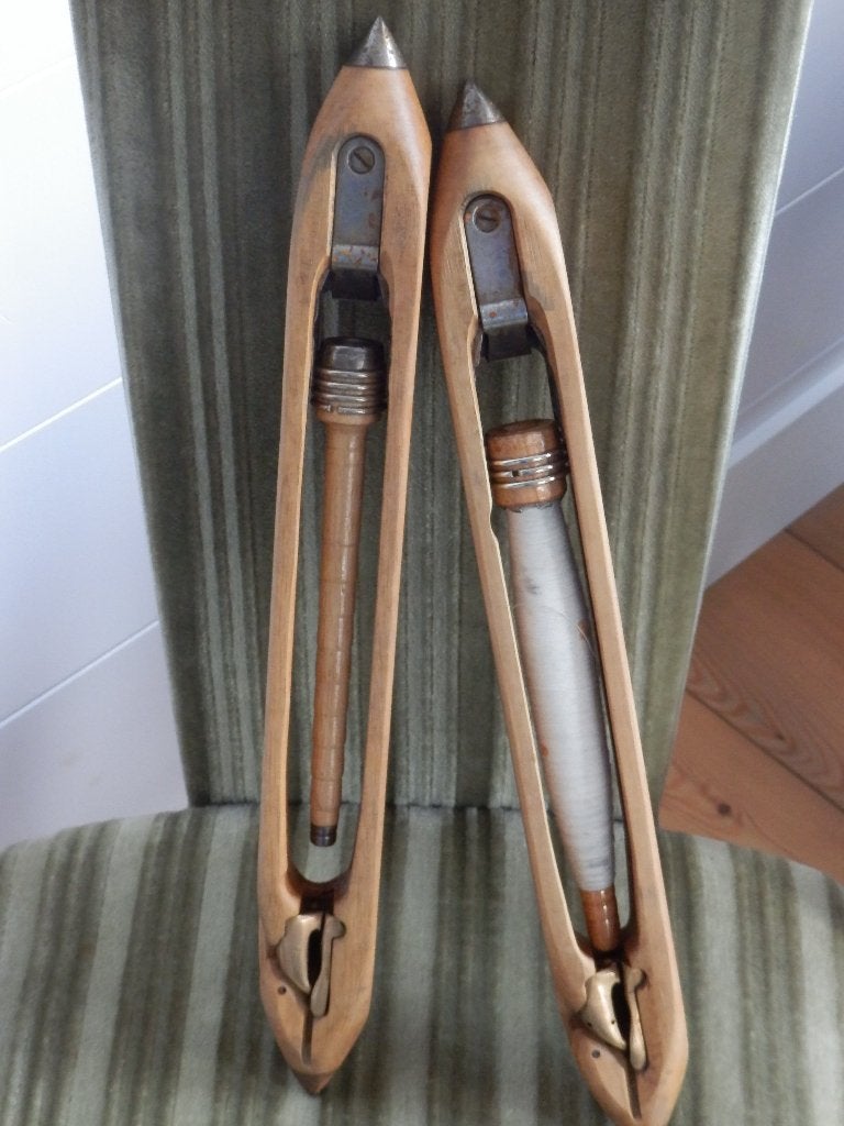 Set, 2 houten spoelen, Ophalen of Verzenden