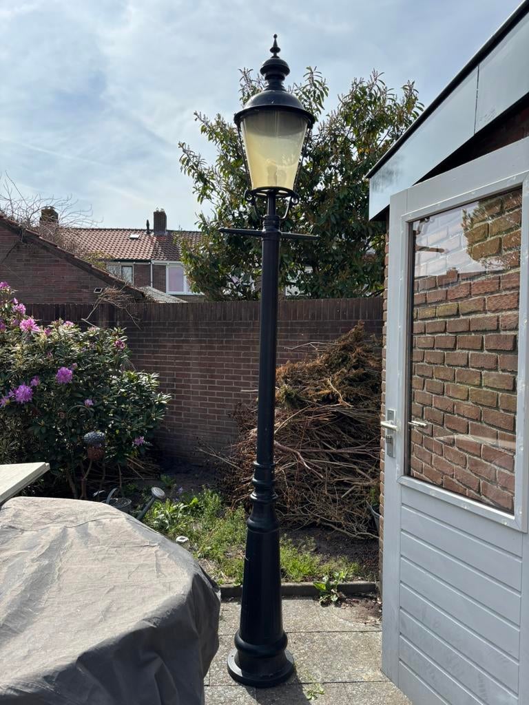 Tuinlamp klasiek gietijzer merk KS, Ophalen, Gebruikt, Staande lamp, Netvoeding