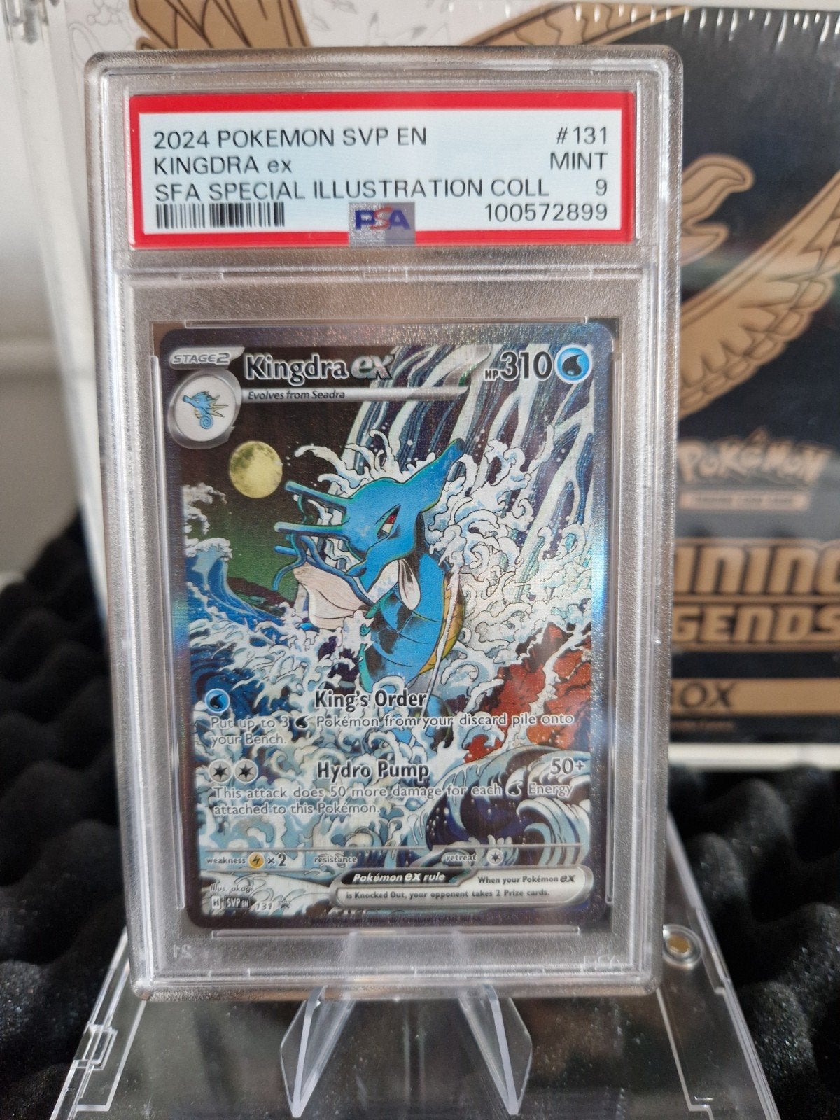 Kingdra ex SFA Special Illustration Collection PSA 9, Ophalen of Verzenden