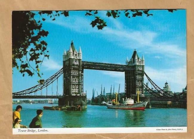 Ansichtkaart. London. Tower Bridge., Ophalen of Verzenden, 1980 tot heden, Ongelopen, Engeland