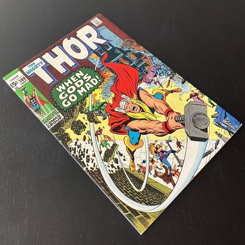Thor Vol.1 #180 (1970) VF/NM (9.0), Eén comic, Amerika, Marvel Comics, Ophalen of Verzenden