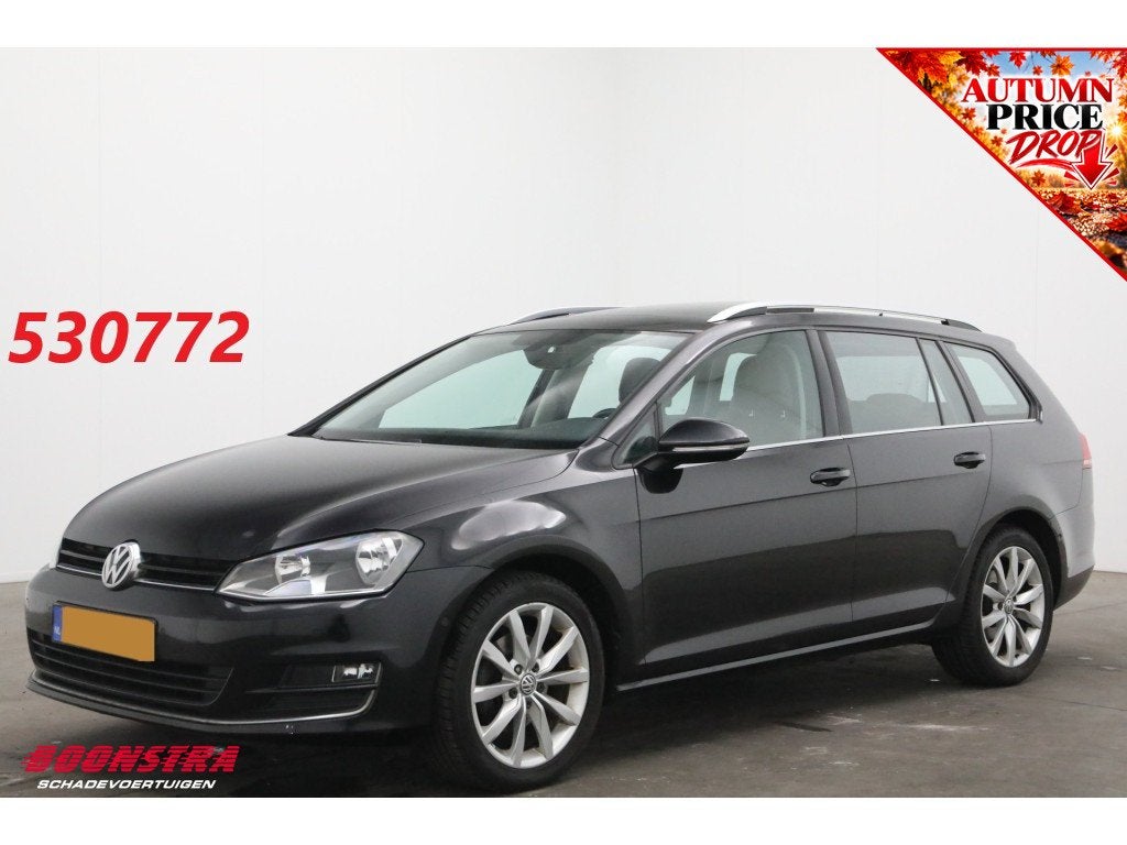 Volkswagen Golf Variant 1.4 TSI DSG Highline Panorama Leder, Auto's, Gebruikt, 4 cilinders, 150 pk, Zwart