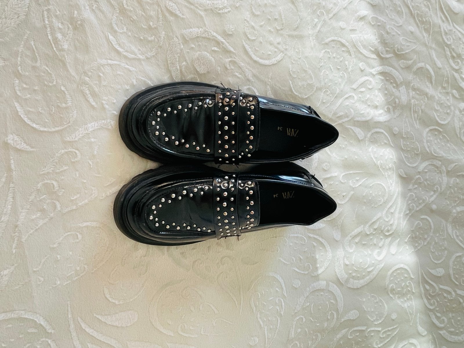 Zara Kids instappers met studs - Maat 34, Jongen of Meisje, Schoenen, Ophalen of Verzenden, Zo goed als nieuw
