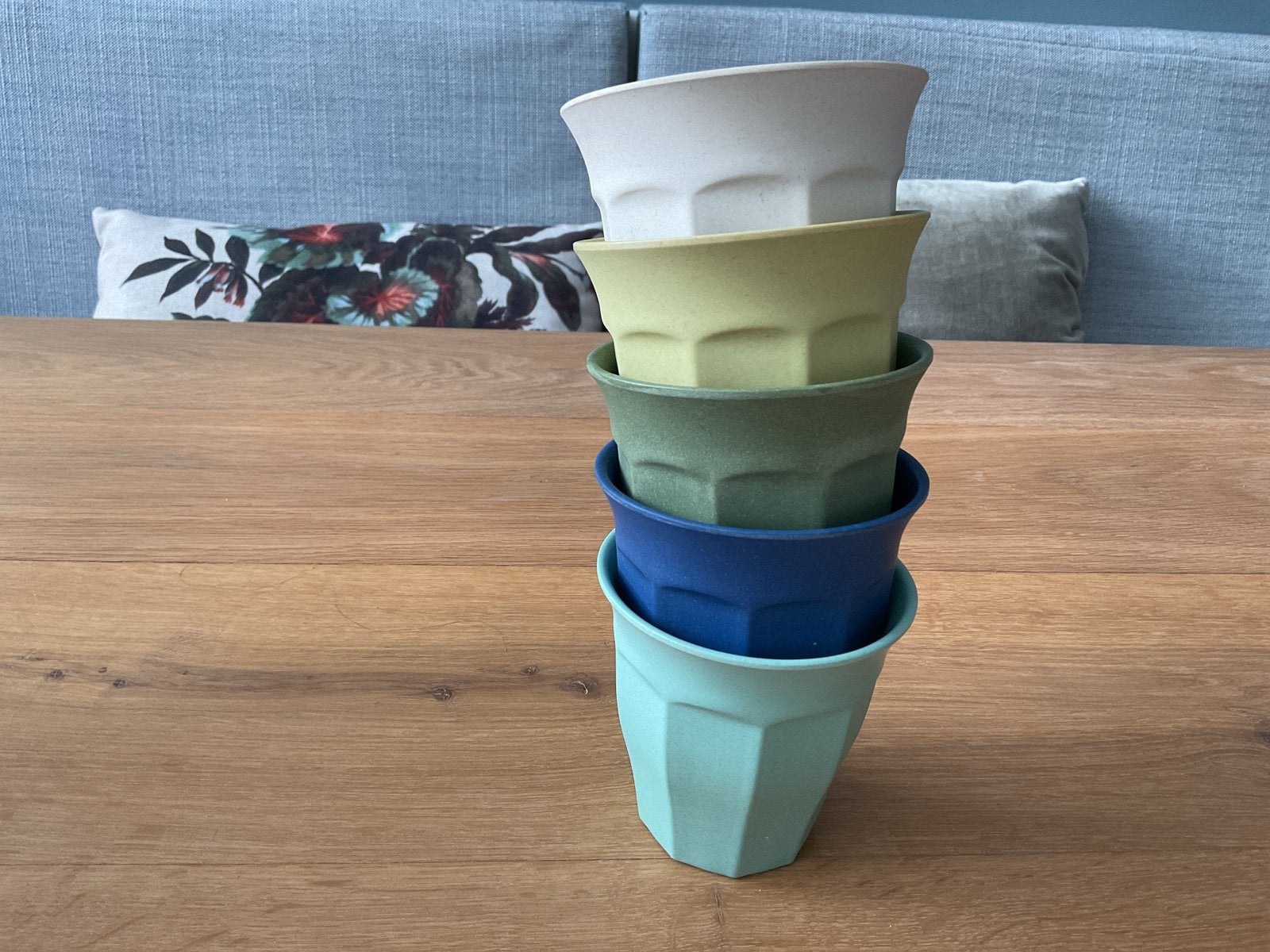 Zuperzozial bekers - set van 5 in diverse kleuren, Overige typen, Ophalen of Verzenden, Meerkleurig, Overige merken