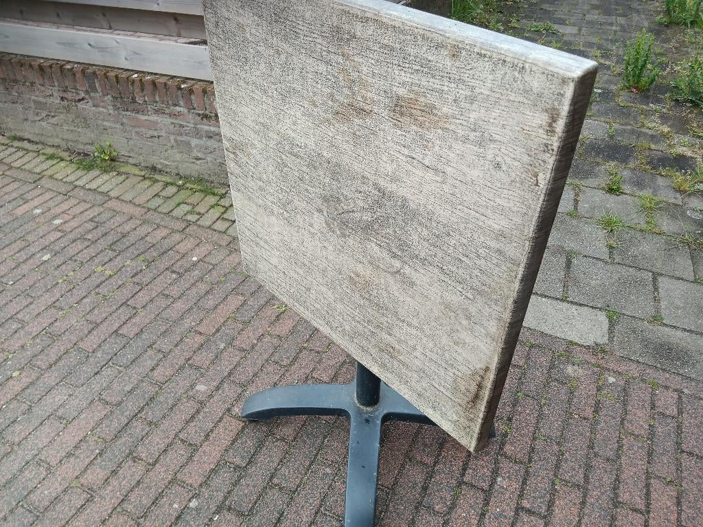 12 inklapbare horeca terrastafels, Ophalen, Gebruikt, Vierkant