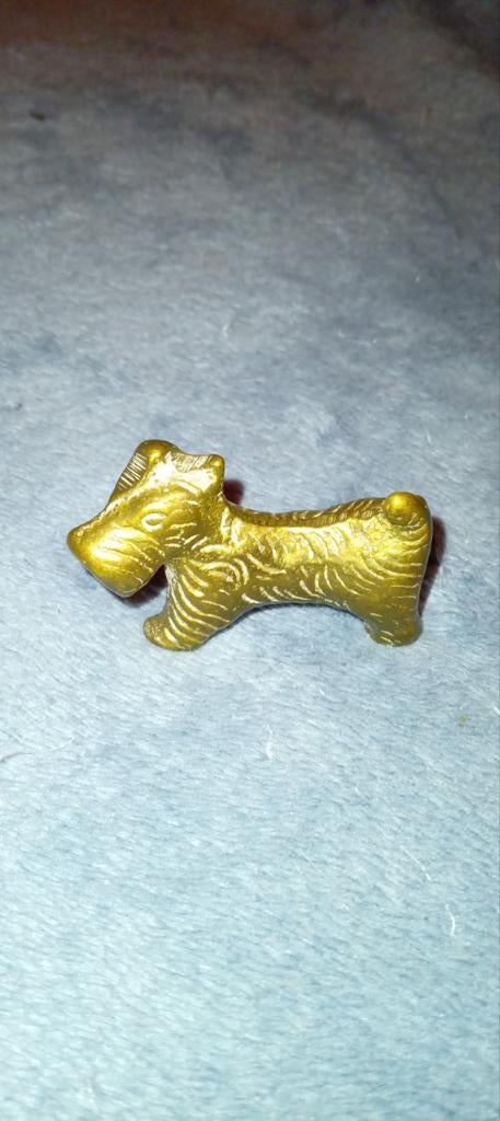 Vintage Koperen Hondje - Decoratief Beeldje, Ophalen, Koper