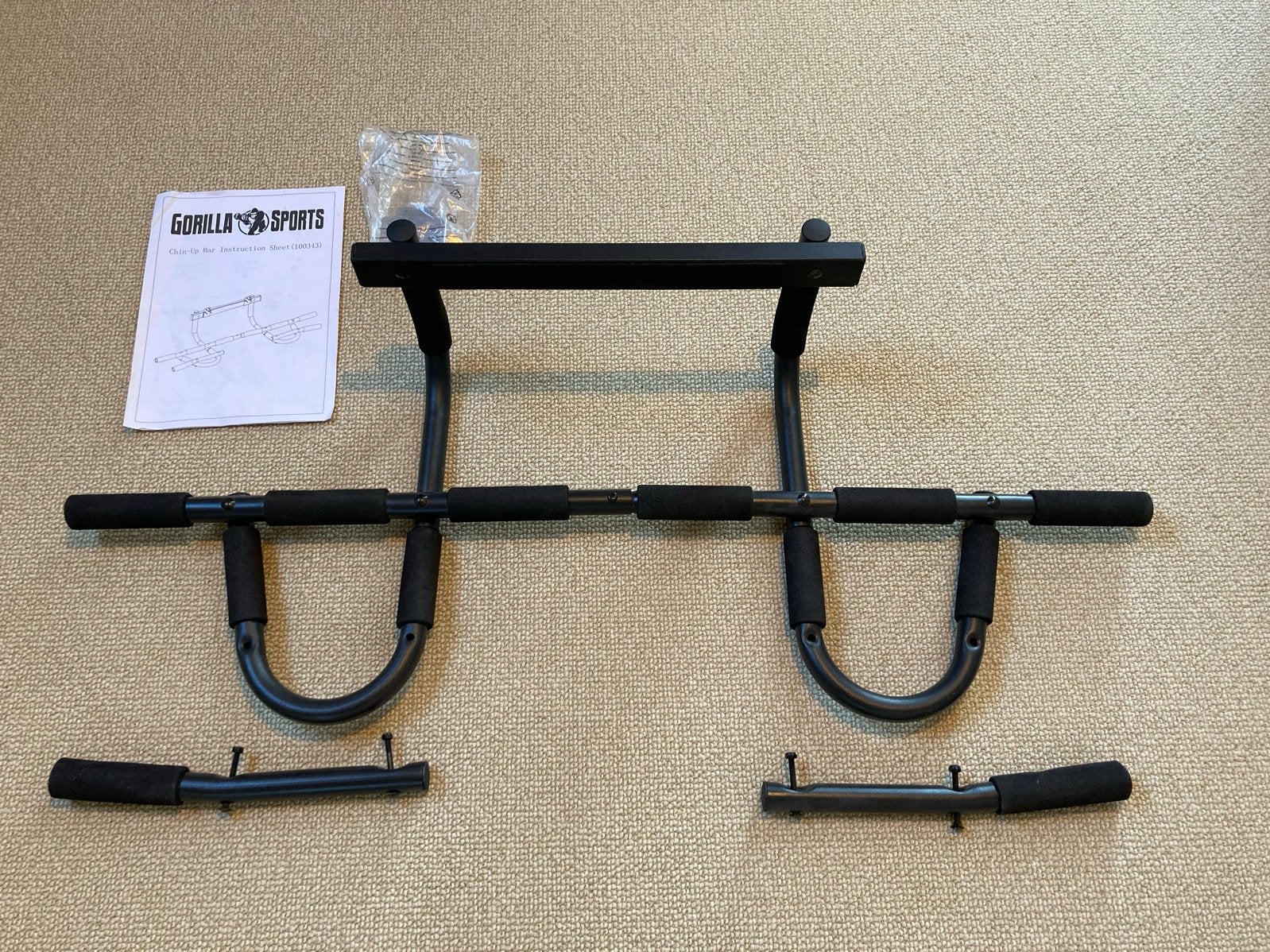 Gorilla Sports optrekstang, pull up bar (schroefvrij), Sport en Fitness, Ophalen, Zo goed als nieuw, Armen, Oprekstang