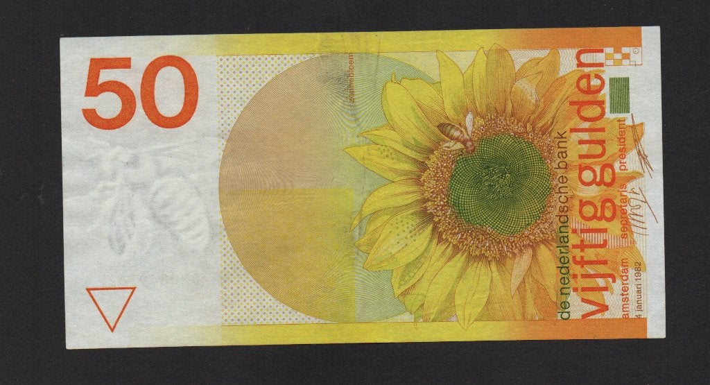 50 Gulden Bankbiljet 1982 Pracht Biljet Zonnebloem, Ophalen of Verzenden, 50 gulden, Los biljet