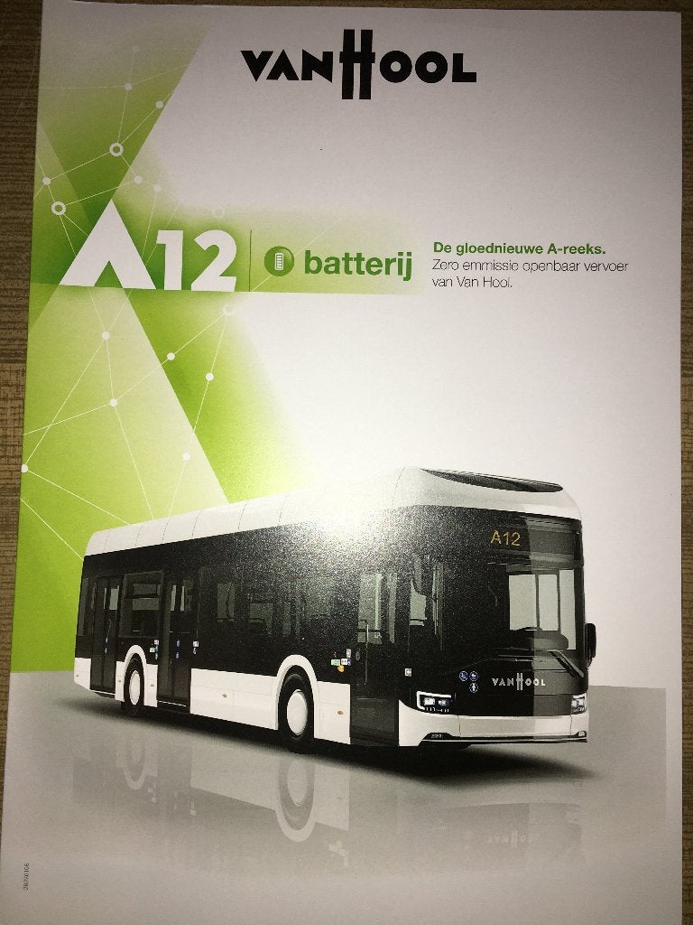 Van Hool A12 Batterij - de laatste Van Hool brochure folder, Ophalen of Verzenden, Zo goed als nieuw, Overige merken