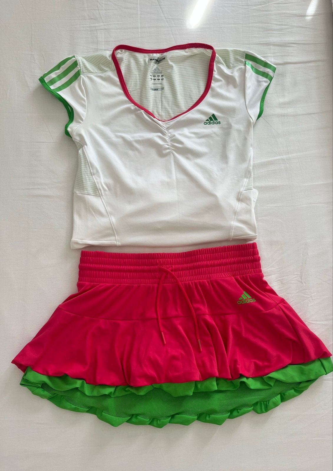 Adidas sportset maat S - tennisrokje en shirt, Kleding | Dames, Ophalen, Wit, Racketsport, Maat 36 (S)