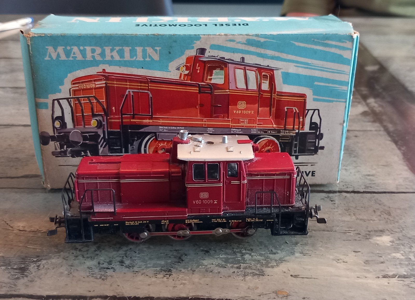 Märklin V60 1009 Diesellocomotief - Gebruikt, Hobby en Vrije tijd, Ophalen, Gebruikt, Locomotief