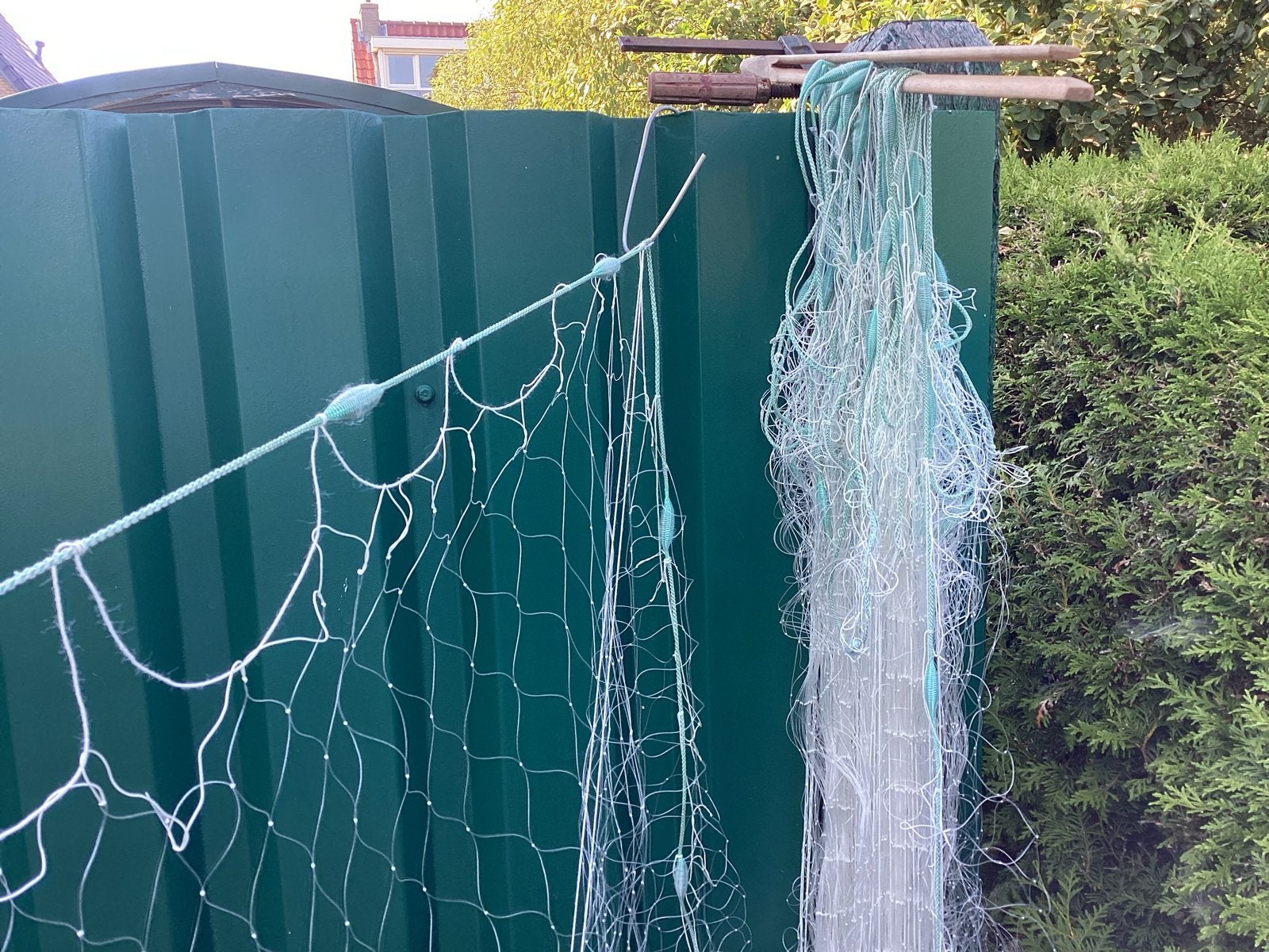 Visnet, staandwand of warnet, Watersport en Boten, Hengelsport | Algemeen, Ophalen of Verzenden, Gebruikt, Net of Fuik