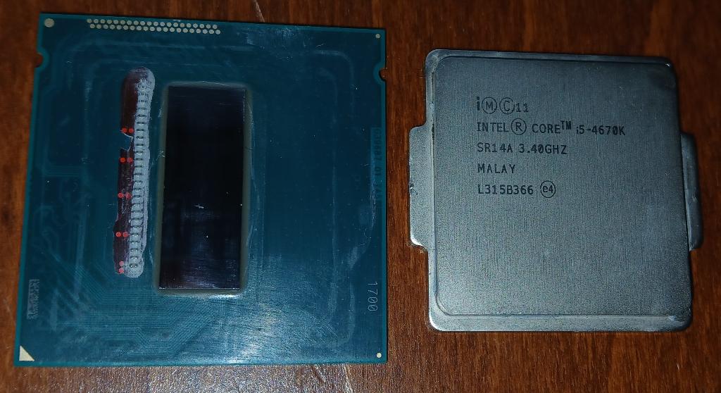 Intel Core i5-4670K (delid), Computers en Software, Processors, Gebruikt, 4-core, Ophalen of Verzenden, LGA 1150