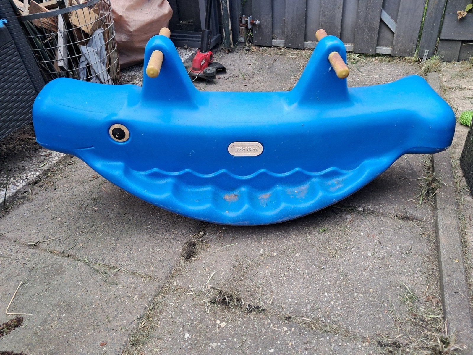 Blauwe kinder wip merk little tikes, Ophalen, Zo goed als nieuw