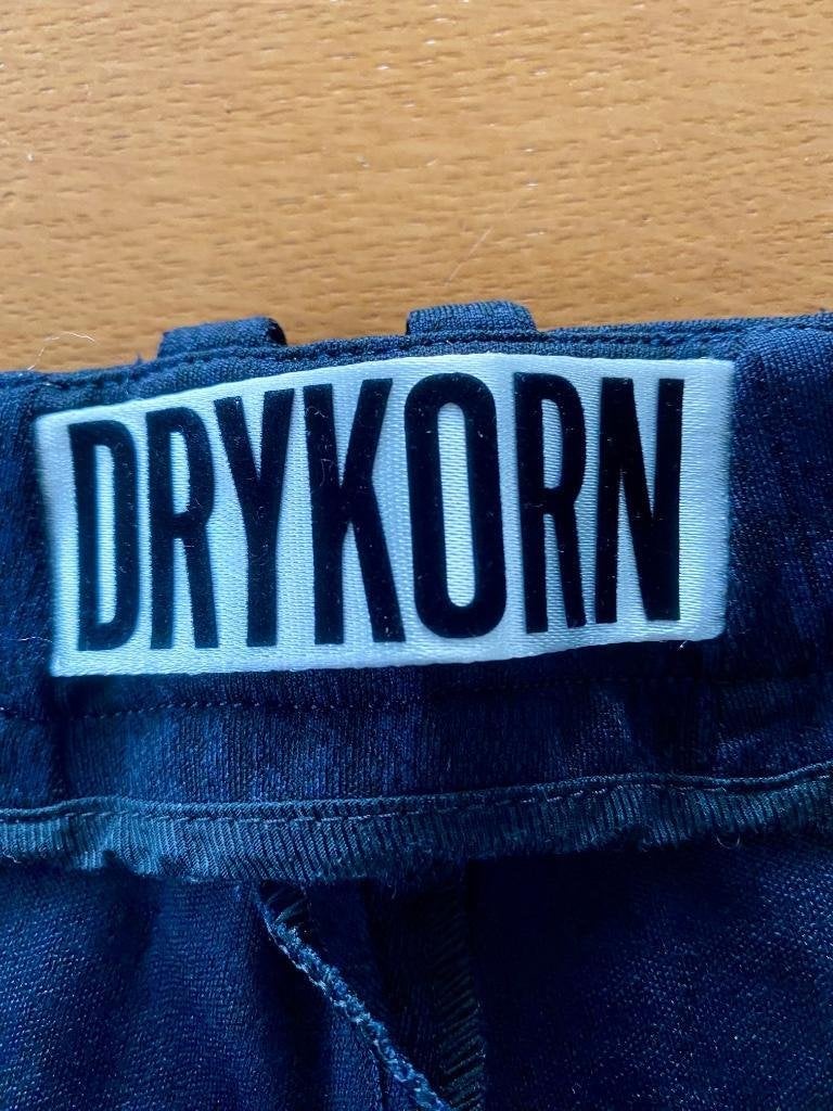 i222 Drykorn maat 27=S=36 comfort flared broek d-blauw/zwart, Drykorn, Blauw, Ophalen of Verzenden, Zo goed als nieuw