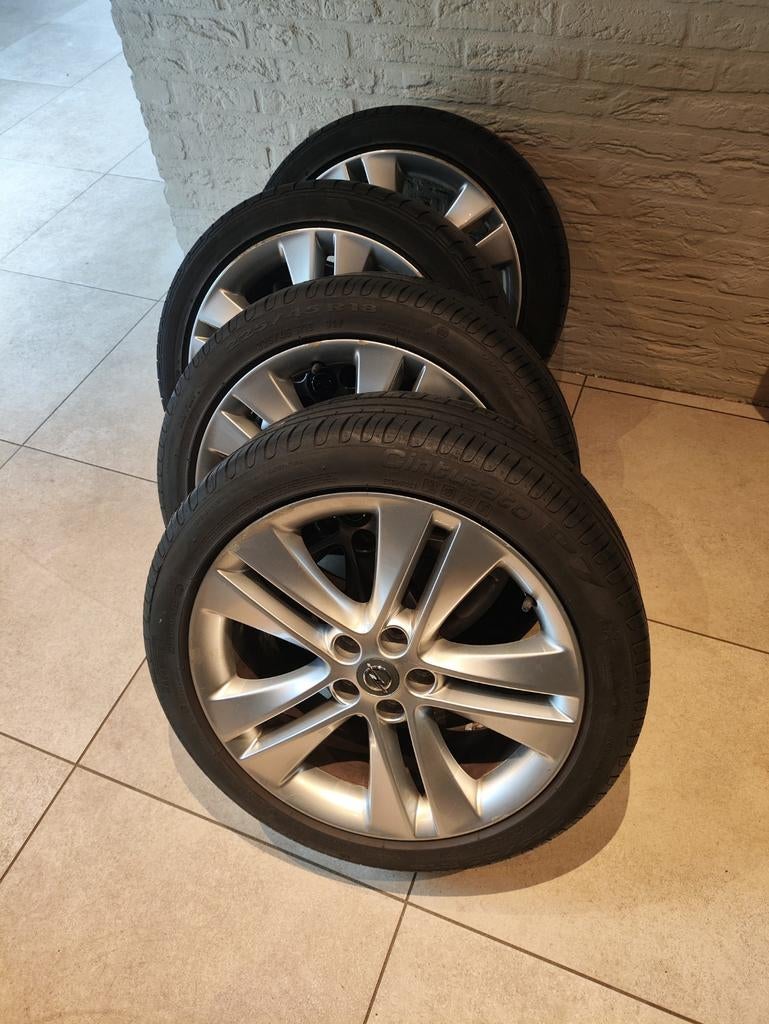 18 inch velgen met banden voor Opel, Auto-onderdelen, Banden en Velgen, Ophalen, 18 inch, Gebruikt, Banden en Velgen