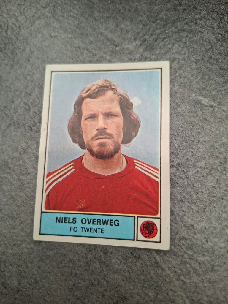 Panini sticker Voetbal 78. Speler Niels Overweg FC Twente., Verzenden, Zo goed als nieuw, Sticker