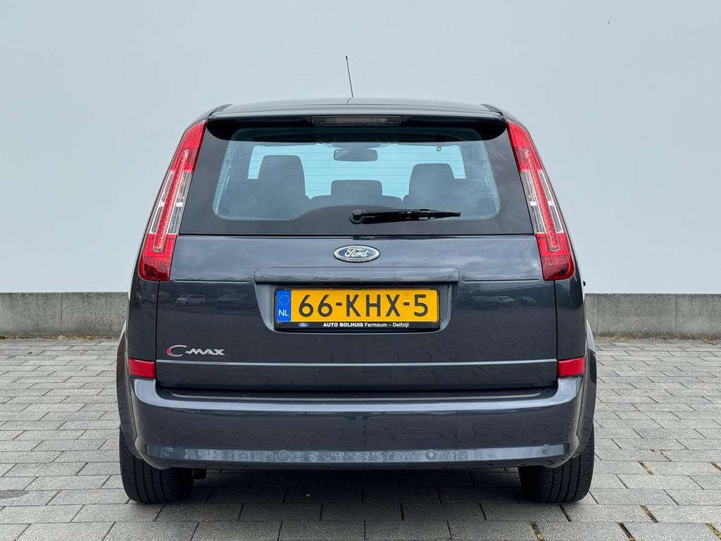 Ford C-MAX 1.8-16V 125 pk Limited Titanium | 100% dealer ond, Auto's, Ford, Gebruikt, Zwart, 4 cilinders, Handgeschakeld