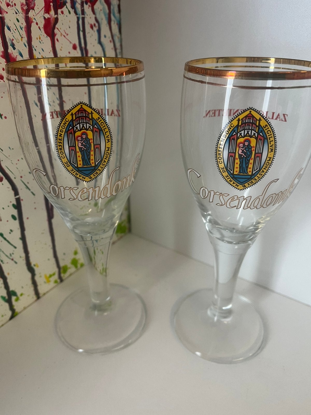 Corsendonk bierglazen set van 2 glazen, Verzamelen, Ophalen of Verzenden, Nieuw, Glas of Glazen, Overige merken