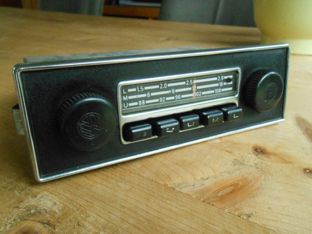 blaupunkt vw embden fm 12v fabrieksradio met vw knoppen!, Ophalen of Verzenden, Gebruikt