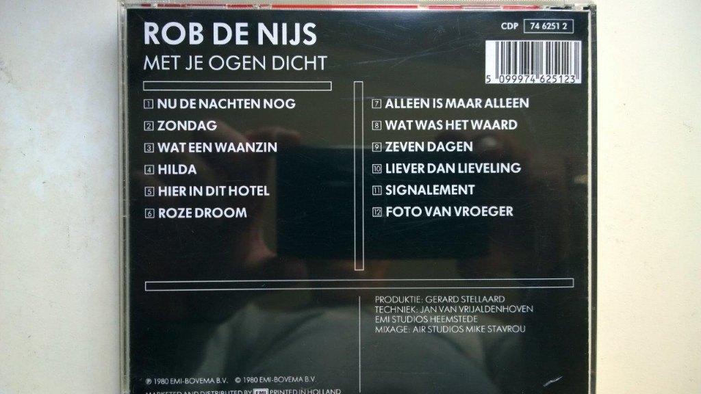 Rob de Nijs - Met Je Ogen Dicht, Ophalen of Verzenden, Zo goed als nieuw, Pop