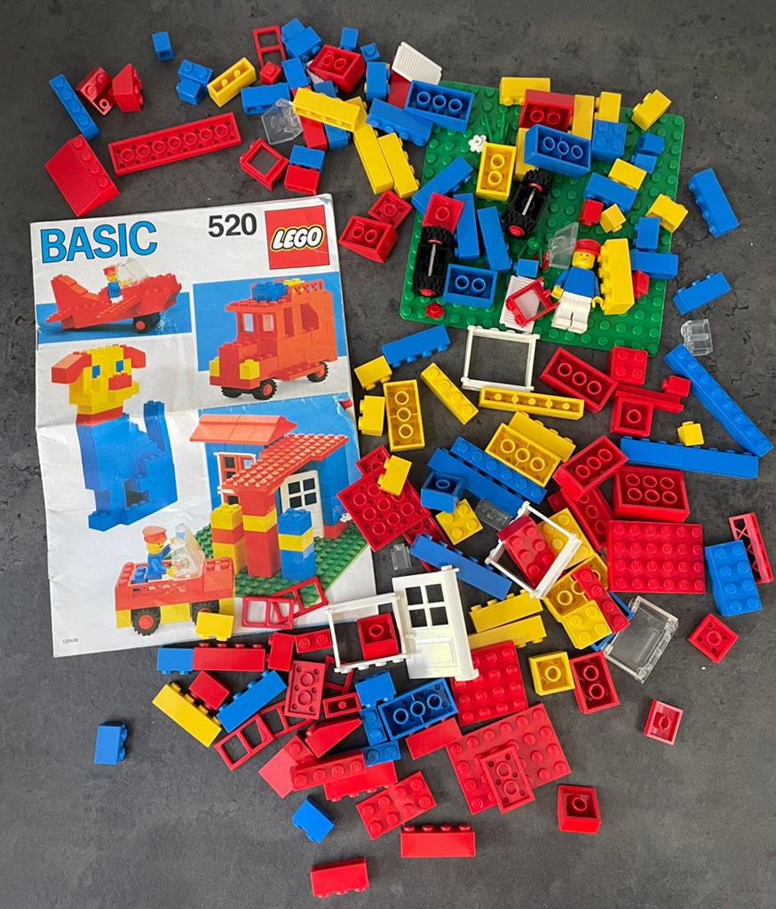 Lego 520 basic set inclusief boekje, Ophalen of Verzenden, Zo goed als nieuw
