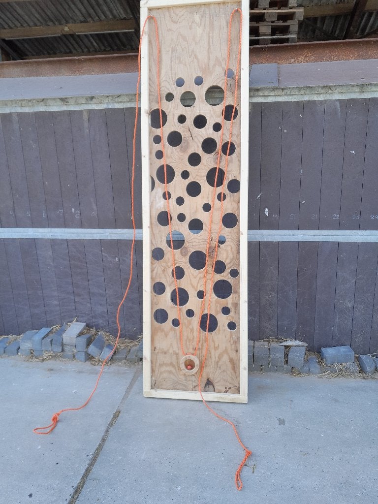 XL houten gatenbord - te huur, Ophalen, Nieuw, Overige