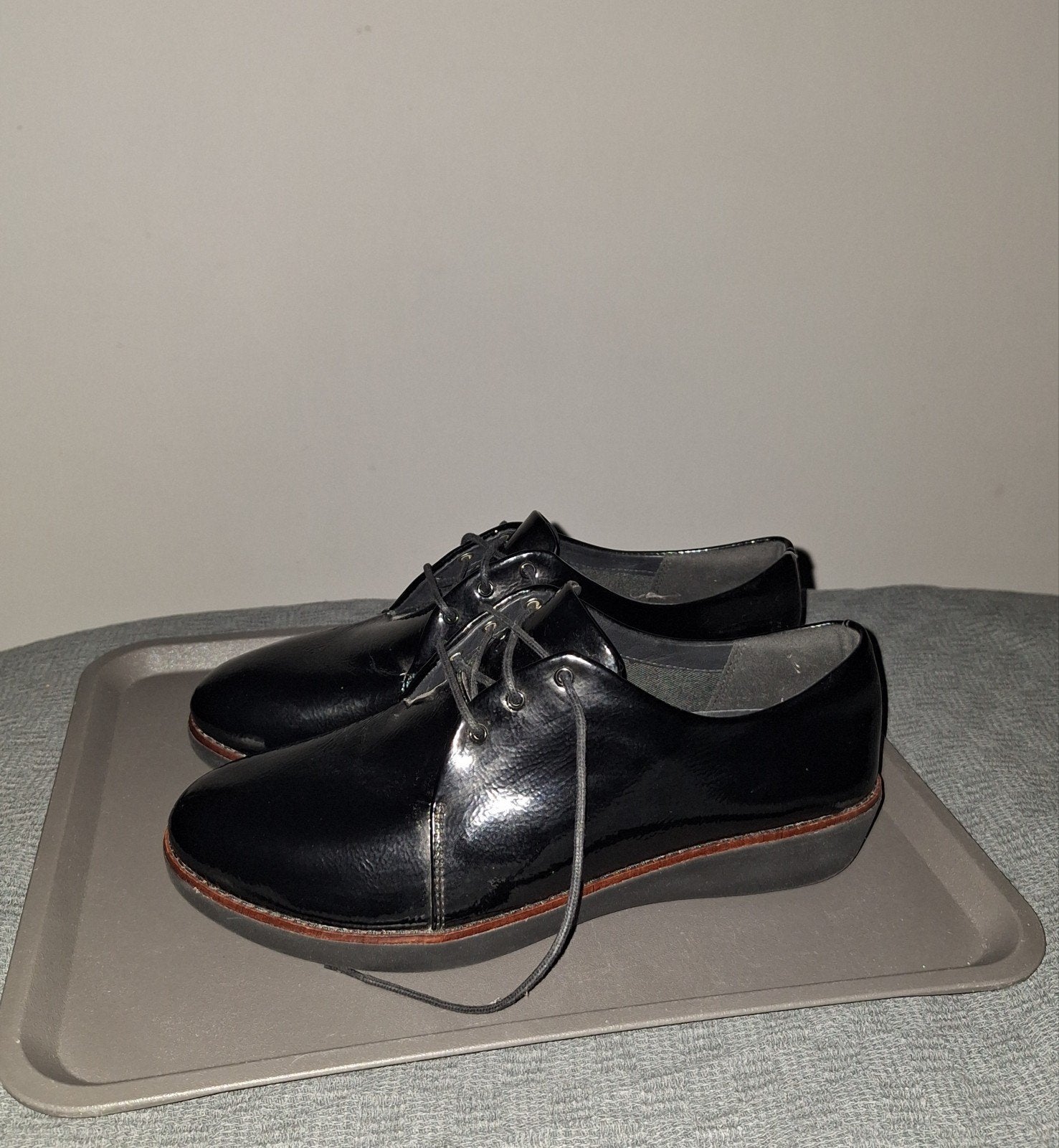 FITFLOP Lak veterschoenen maat 42 z.g.a.n., Zwart, Ophalen of Verzenden, Zo goed als nieuw, Fitflop
