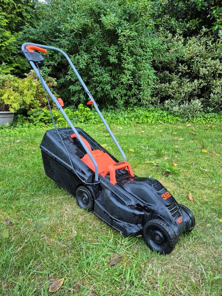 Grasmaaier, Ophalen, Gebruikt, Elektrische grasmaaier, Opvangbak
