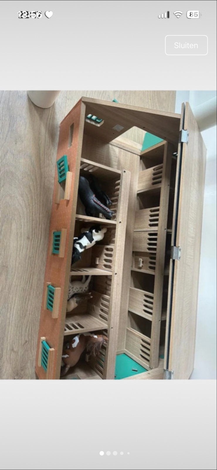 Schleich paardenstal met paarden en veulens, Ophalen of Verzenden, Gebruikt, Jongen of Meisje