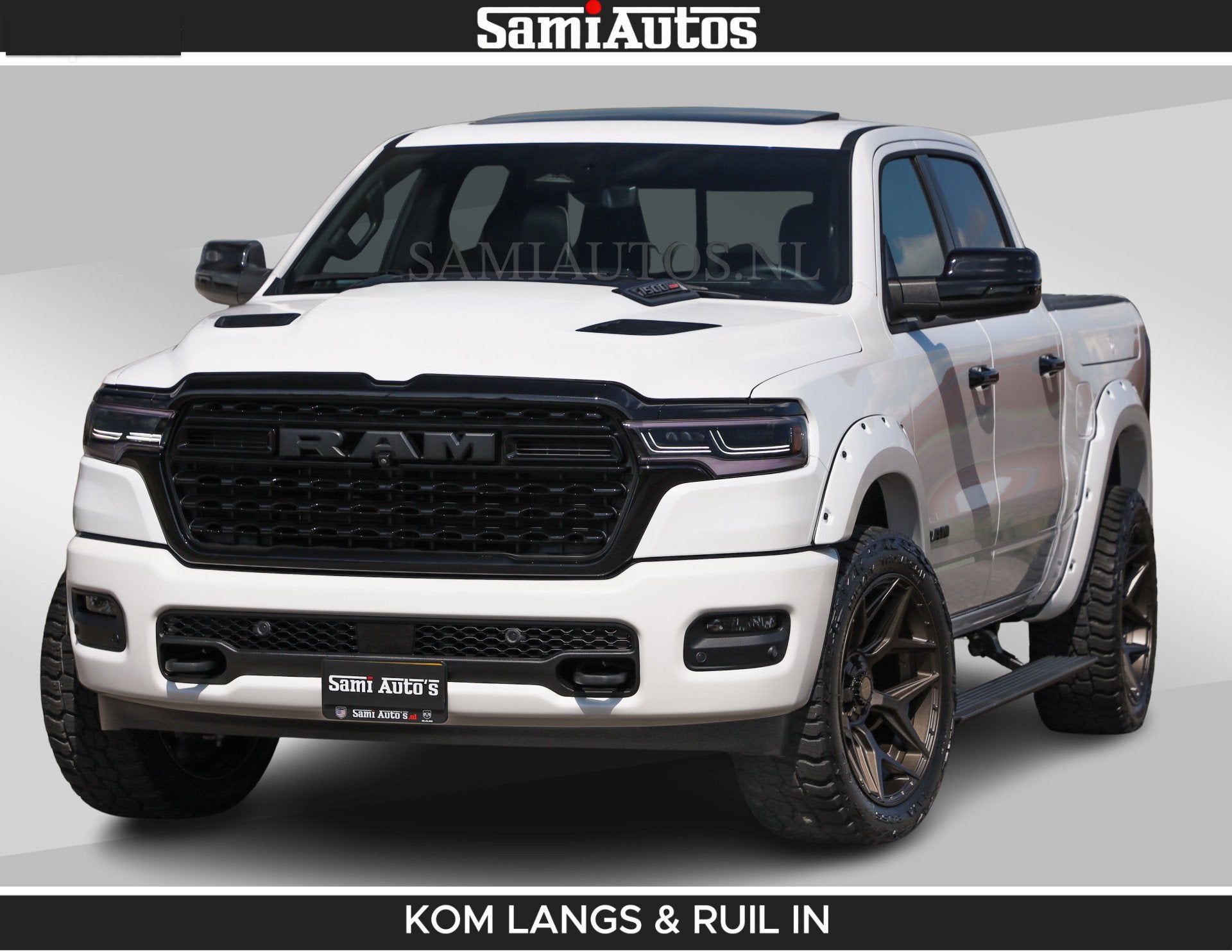 Dodge Ram Limited 540 PK De Meest Luxe en Volle Pick-Up in z, Auto's, Dodge, Automaat, Dealer onderhouden, Met garantie (alle)