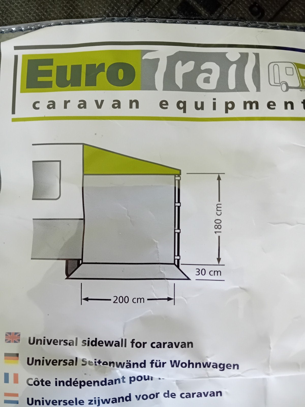 Universele Eurotrail zijwand voor caravan, Ophalen of Verzenden, Nieuw