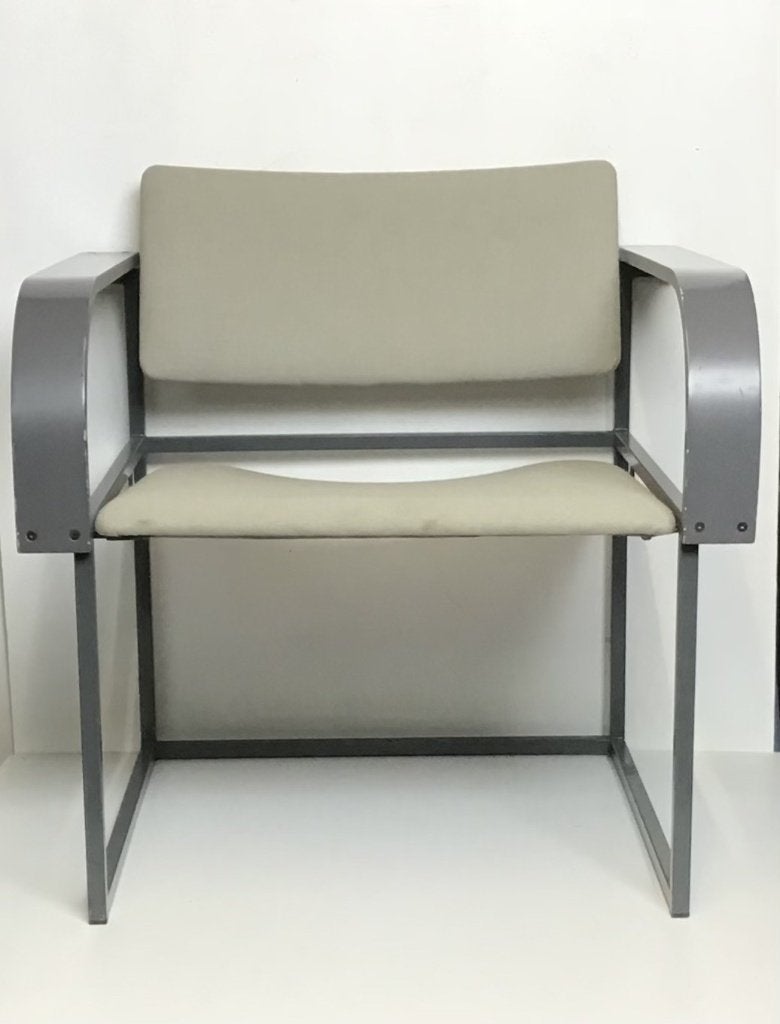 Vintage grote fauteuil van PASTOE Utrecht jaren 70, Ophalen, Gebruikt, 75 tot 100 cm, Metaal