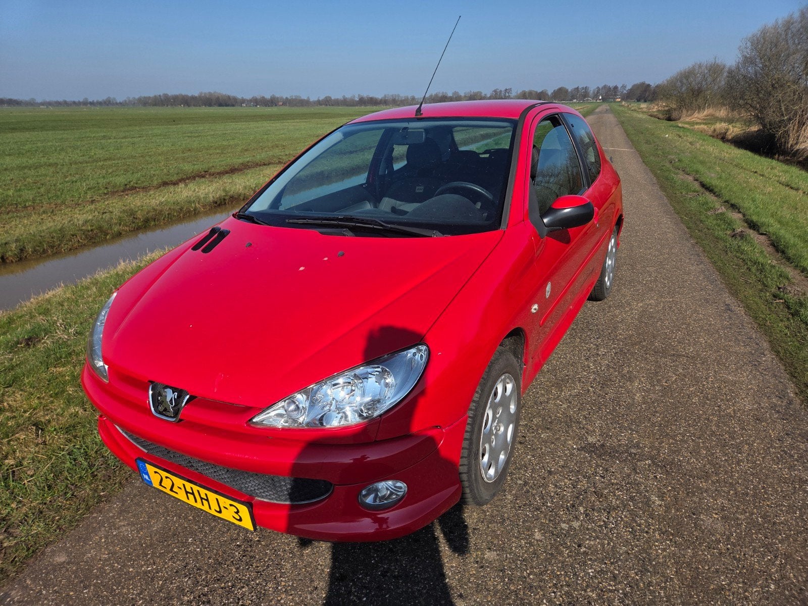 Peugeot 206 1.4 3D 2008 Rood, Auto's, Peugeot, Voorwielaandrijving, Stof, 31 €/maand, 4 cilinders