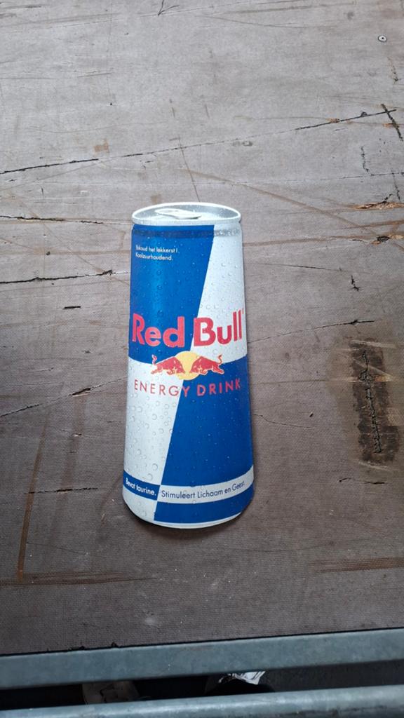 Red Bull decoratie (staal, 50x18cm), Ophalen, Gebruikt