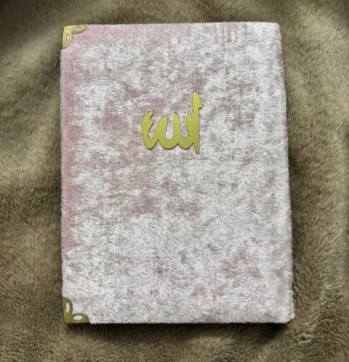 Turkse en Arabische Koran - Roze Fluweel, Ophalen of Verzenden, Zo goed als nieuw, Islam