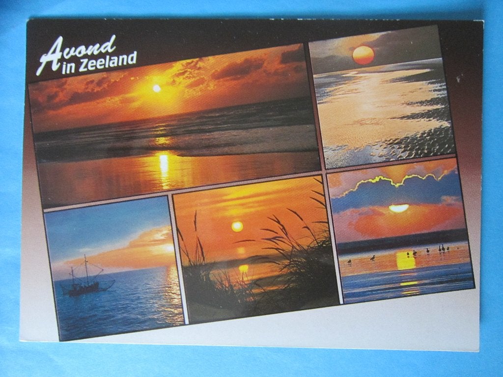 Ansichtkaart: Avond in Zeeland, Ophalen of Verzenden, 1980 tot heden, Gelopen, Zeeland