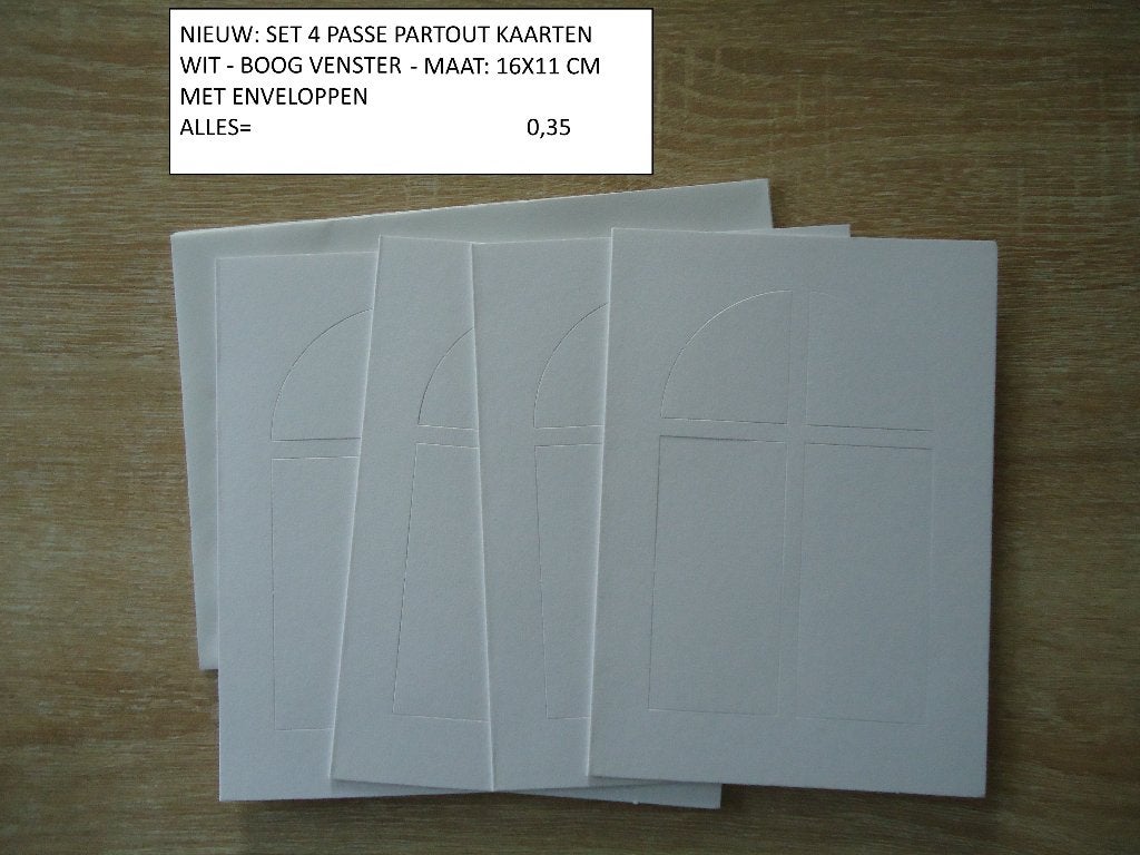 ⚠️nu 0,20 pakje witte kaarten raam ( alleen verzenden, Ophalen, Nieuw, Overige thema's, Blanco kaart of Basiskaart