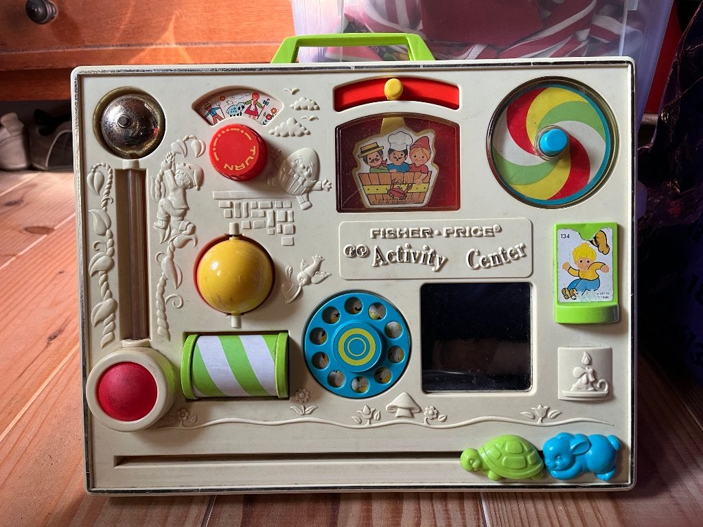 Fisher price activity center (vintage), Kinderen en Baby's, Speelgoed | Fisher-Price, Ophalen, Gebruikt, Speelset, Met geluid