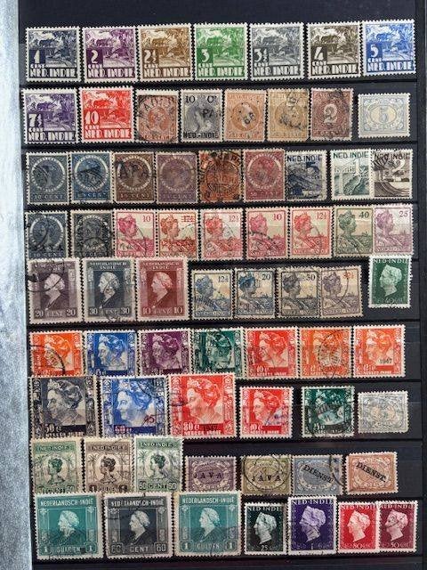 postzegels Nederlands Indië, Ophalen of Verzenden, Gestempeld, Nederlands-Indië