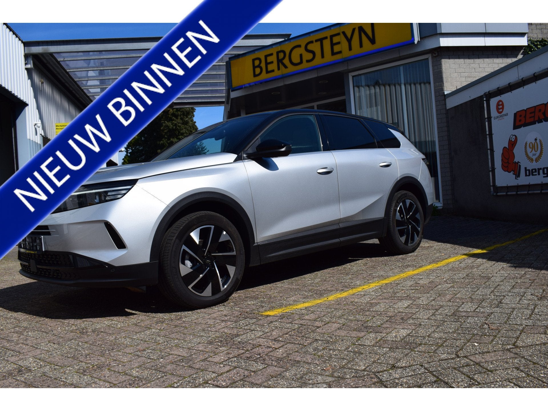 Opel Grandland 1.2 Turbo Hybrid GS line (bj 2025, automaat), Auto's, 12 maanden, Stof, Gebruikt, Euro 6