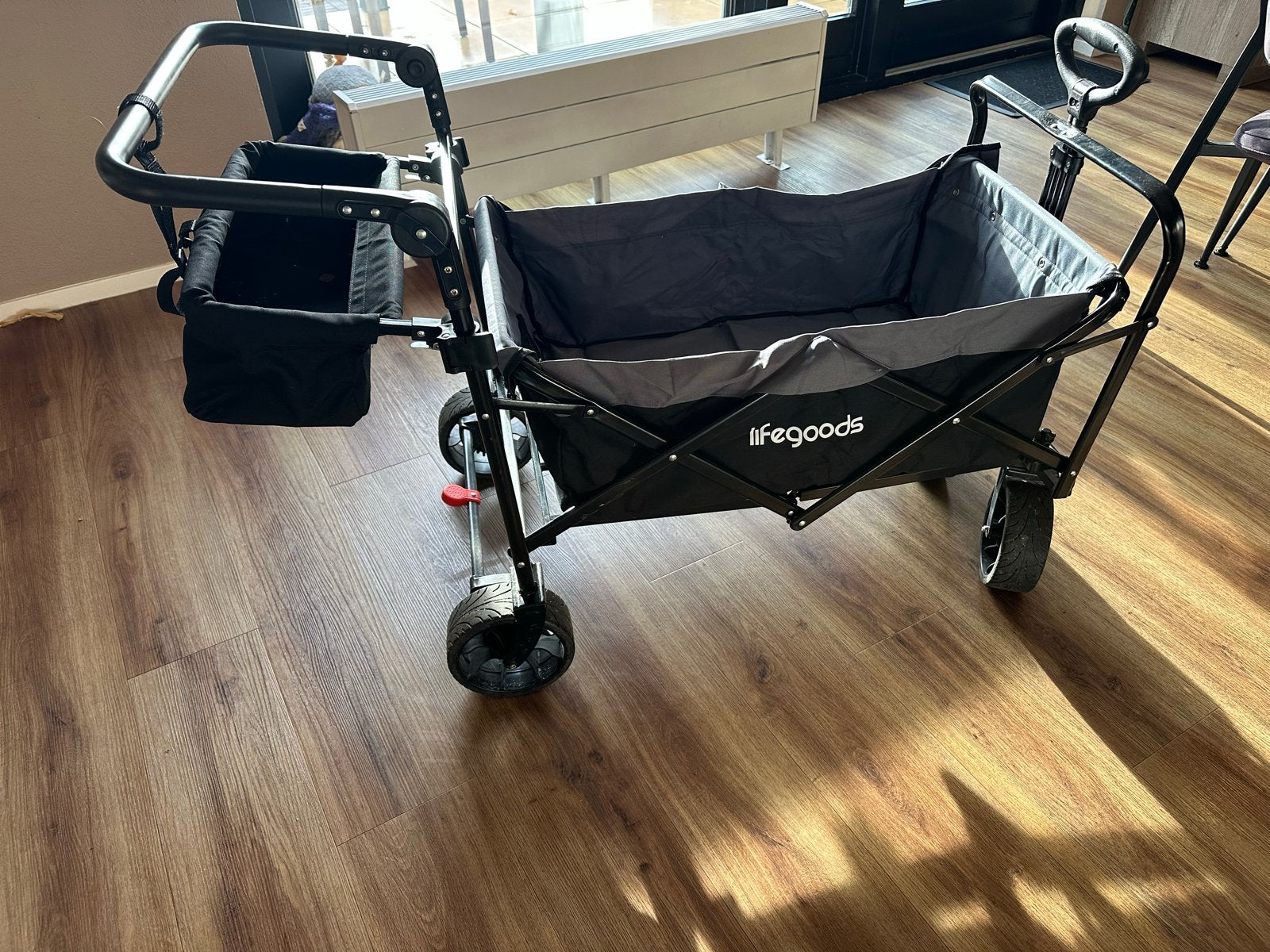 Lifegoods Bolderkar Opvouwbaar 120kg 103L met Draagtas, Ophalen, Opvouwbaar, Zo goed als nieuw
