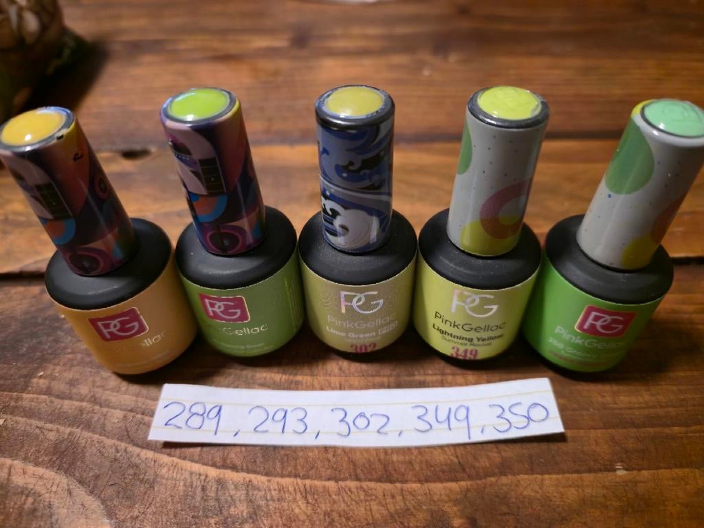 Gellak nagellak set diverse kleuren, Gebruikt, Overige kleuren, Ophalen of Verzenden, Handen en Nagels