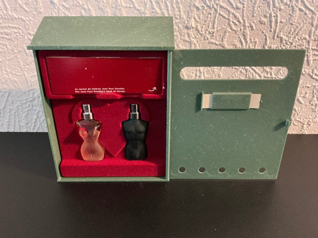 Vintage Jean Paul Gaultier brievenbus Valentijn Duo, Ophalen of Verzenden, Nieuw, Miniatuur, Gevuld