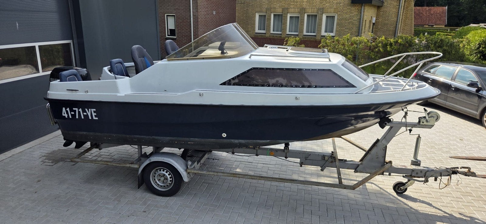 Shetland Family Four met Suzuki 70 PK 4-takt injectie, Gebruikt, Kajuitboot, Buitenboordmotor, Trailer