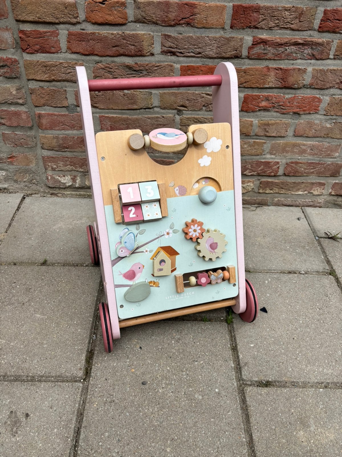Little dutch loopwagen, Kinderen en Baby's, Speelgoed | Houten speelgoed, Ophalen, Gebruikt, Duw- of Trekspeelgoed